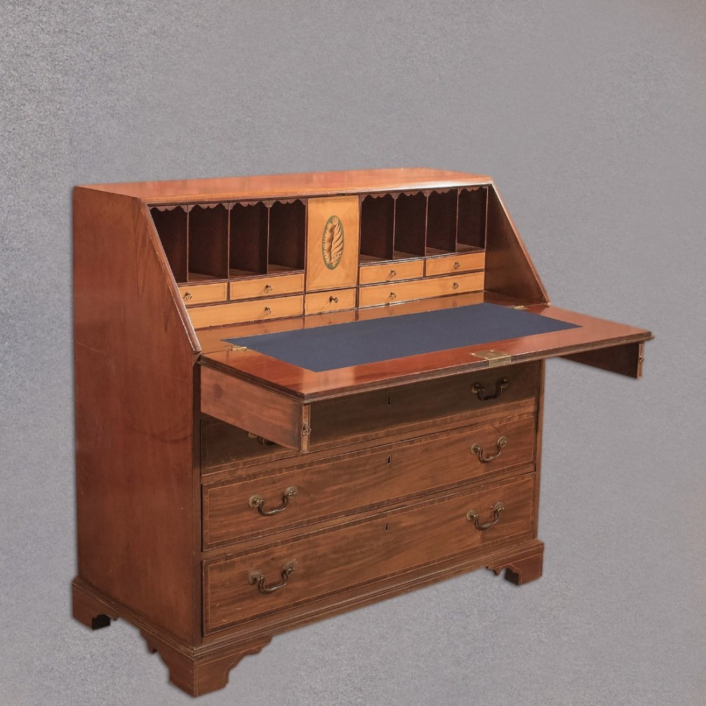 Antique Bureau, Georgian Mahogany c.1780