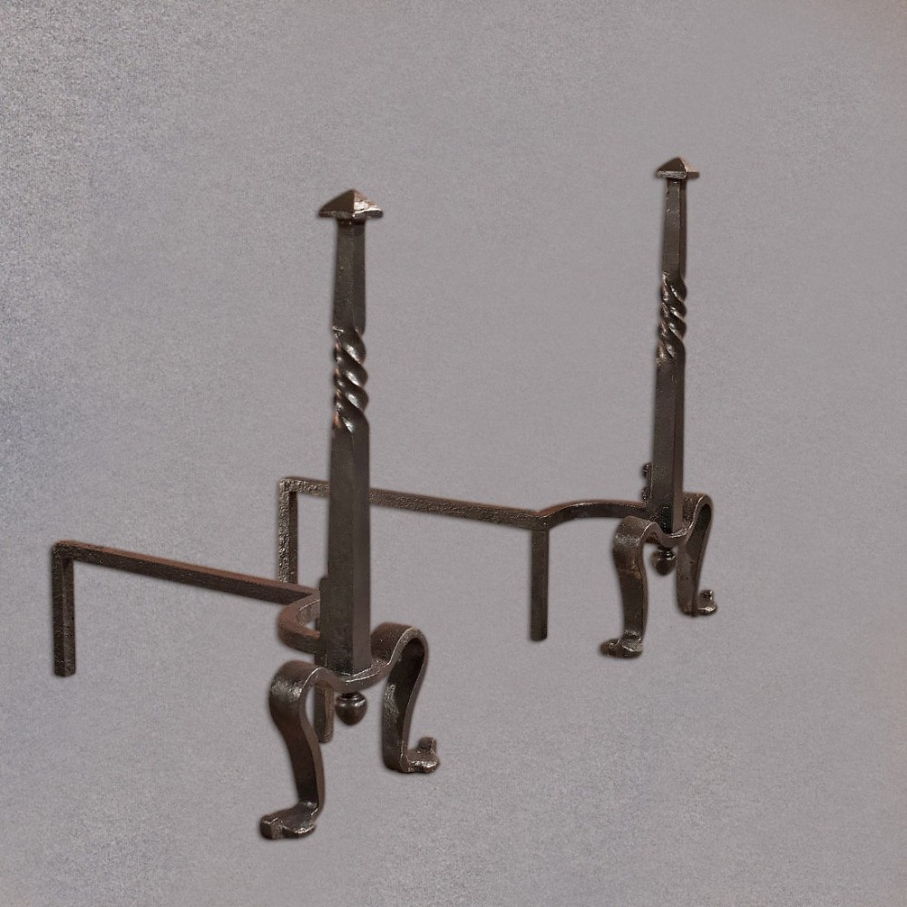 Antique Fire Dogs, Andirons, English c1900