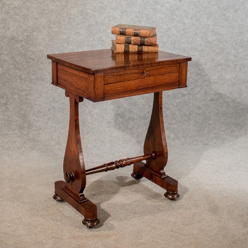 Antique Side Table English Regency Period Quality Rosewood c1820