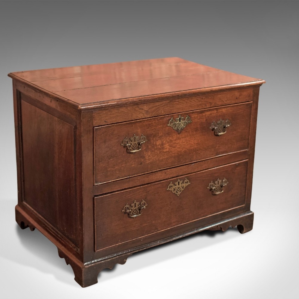 Antique Chest of Drawers, Georgian Squat Tallboy