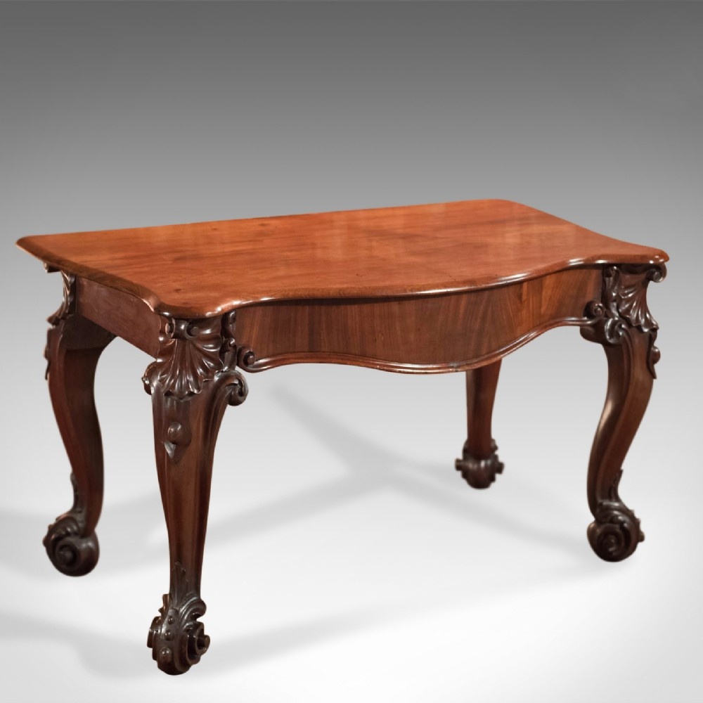 Antique Serving Table, Victorian Mahogany