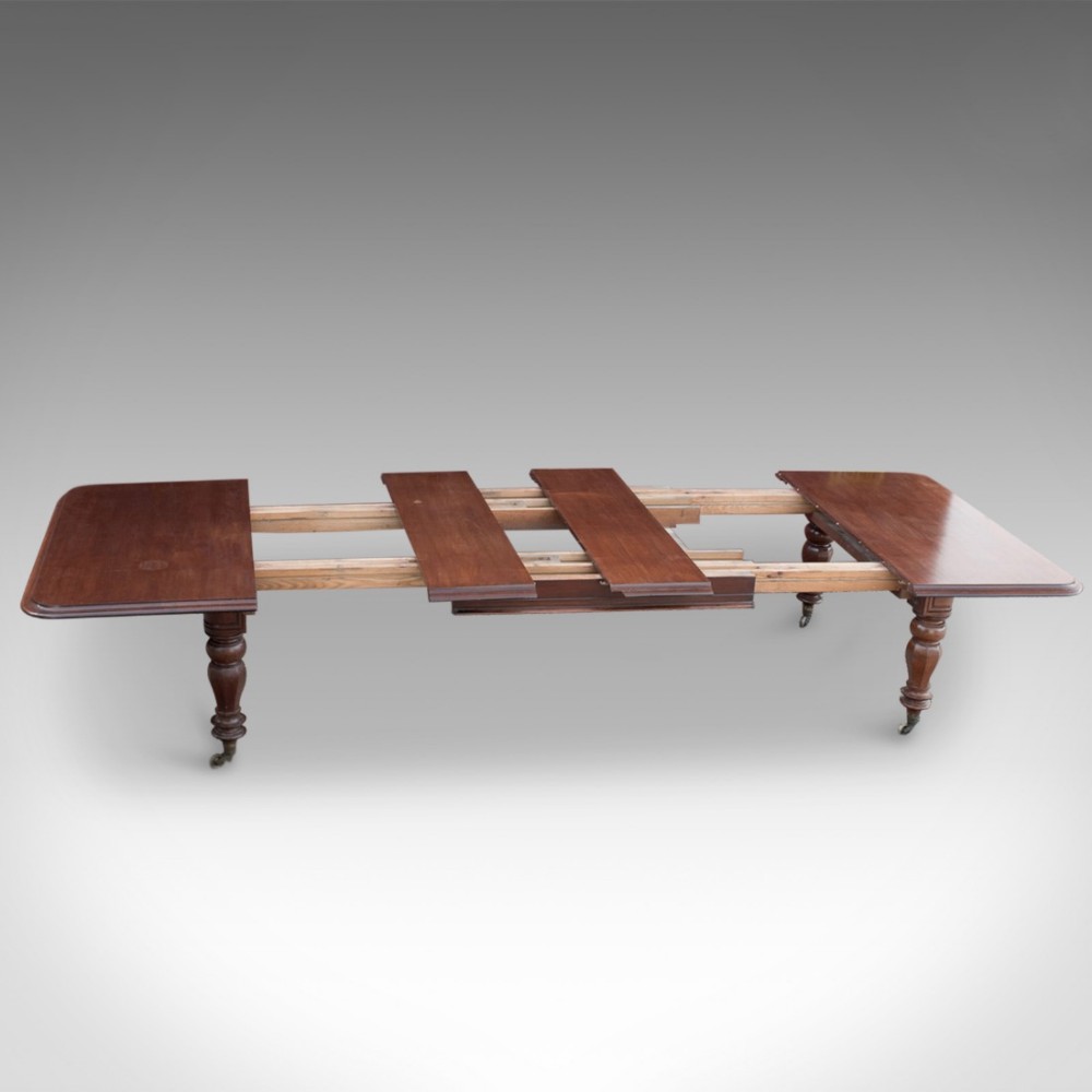 Large Antique Extending Dining Table, Victorian c.1870