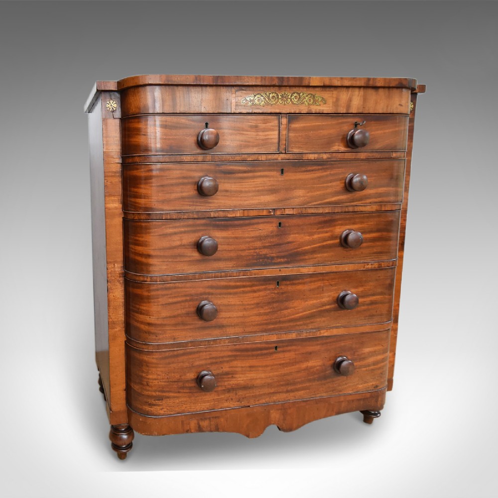 Antique Chest Of Drawers, Large, Victorian, Scottish, Mahogany, C.1880