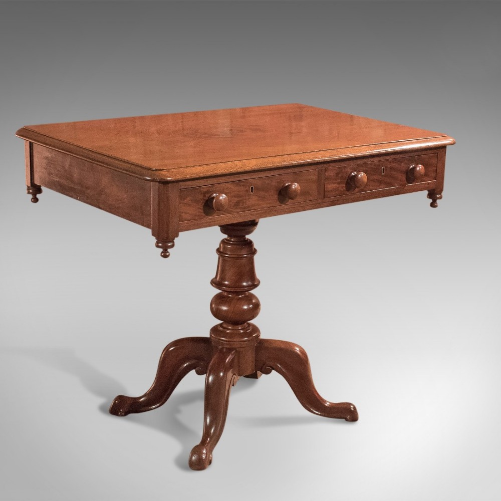 Antique Side Table, English Victorian Mahogany circa 1880