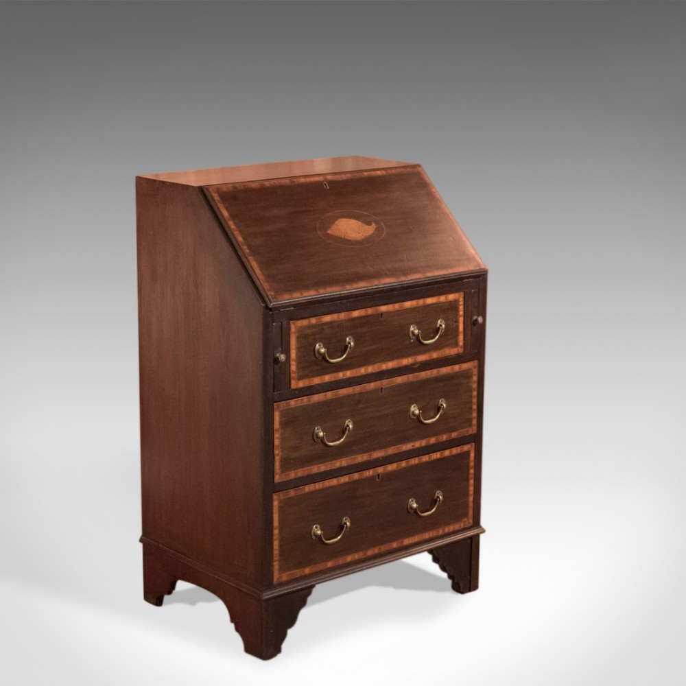Edwardian Mahogany Bureau, c.1910