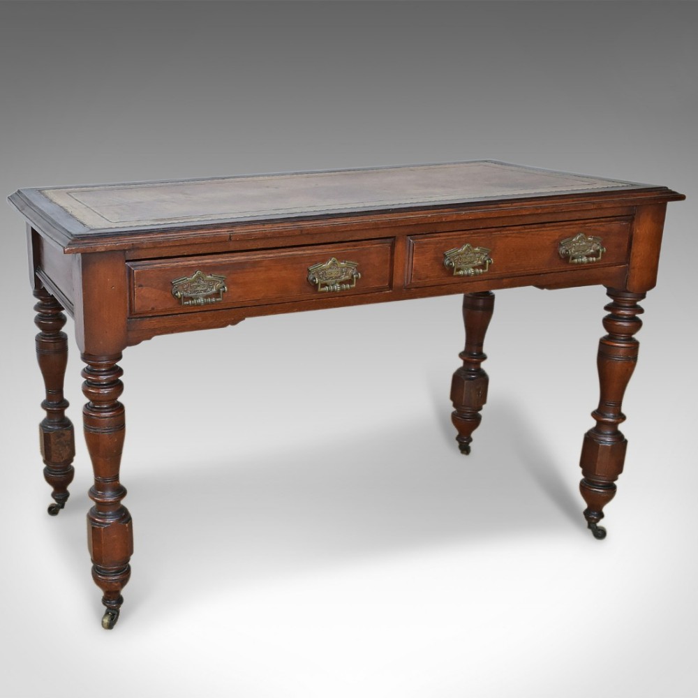 Antique Desk, Late Victorian Writing Table c.1880