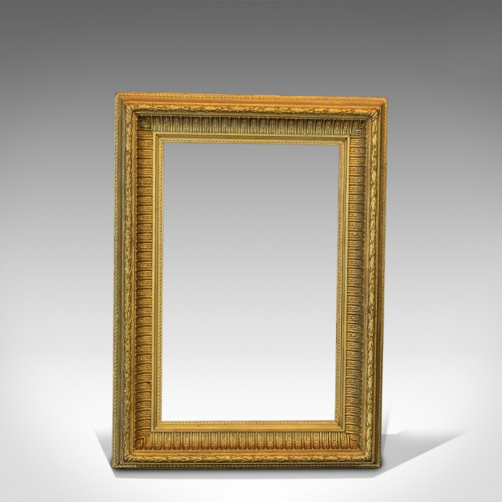 Victorian Wood and Gilt Antique Picture Frame, c.1880