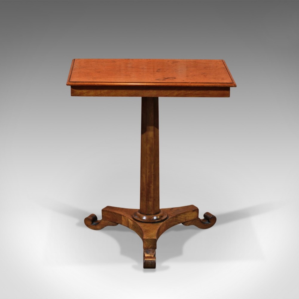 Antique Side Table, Regency Walnut c.1830