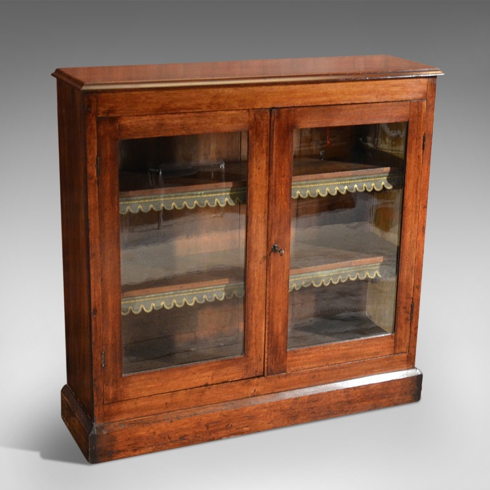 Antique Bookcase Victorian Glazed Display Cabinet