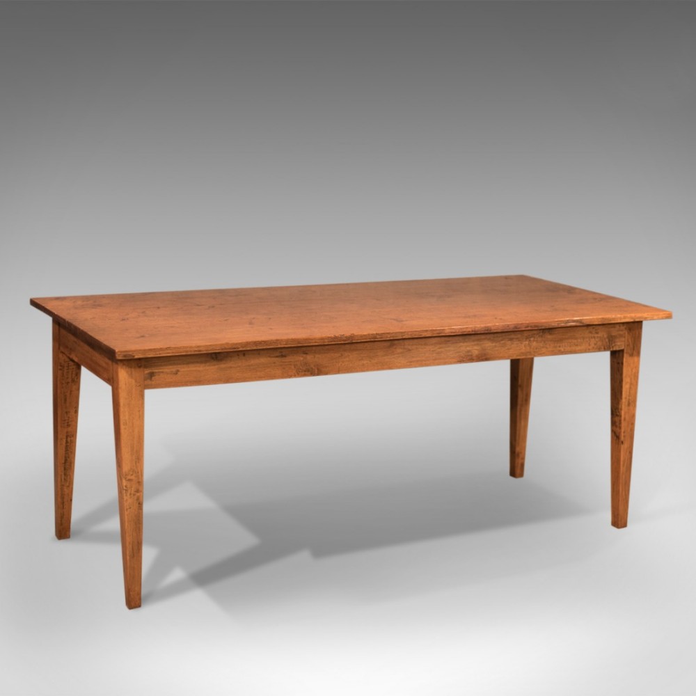 Antique Dining Table, 19th Century French Country Kitchen