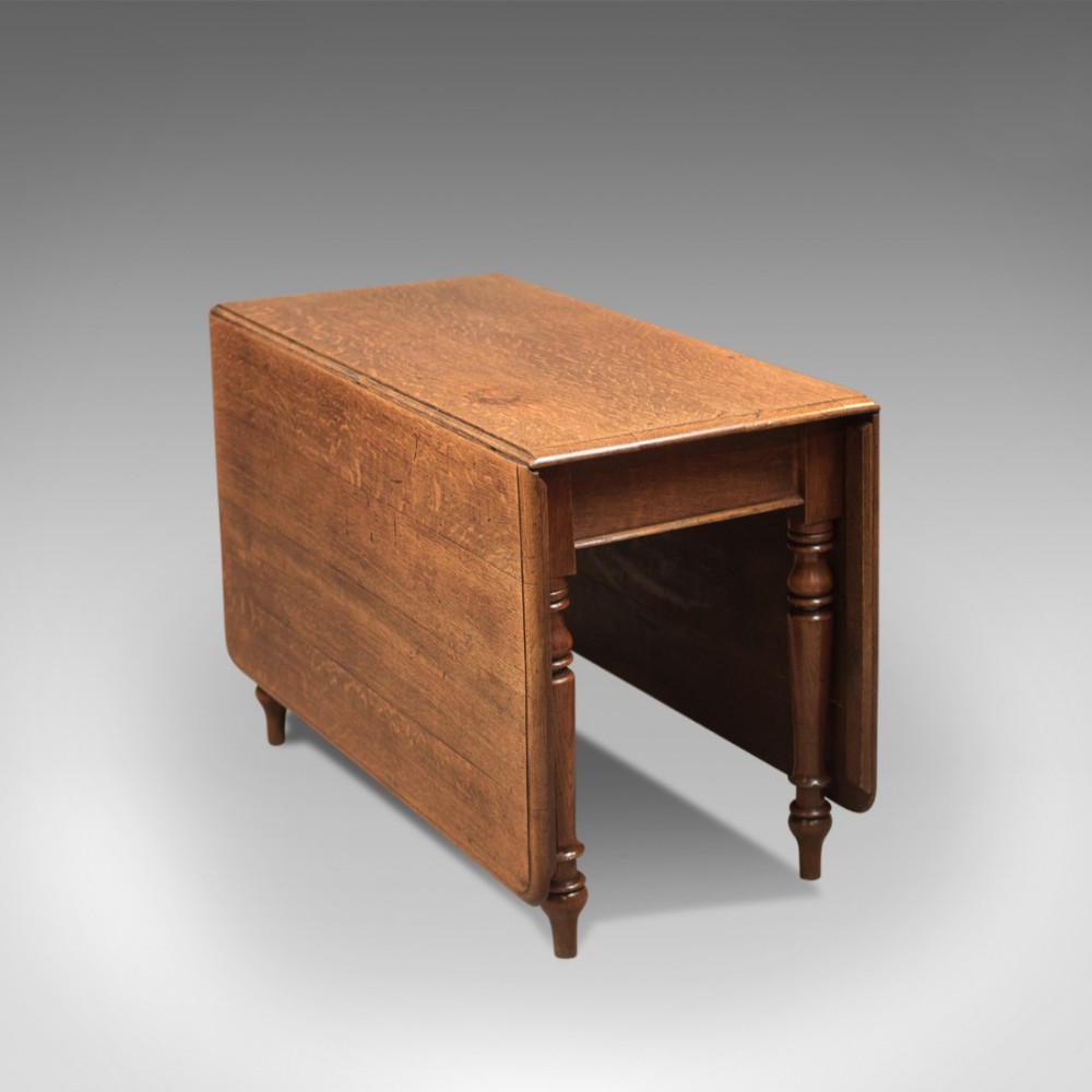 Antique Dining Table, Georgian Oak Gateleg c.1790