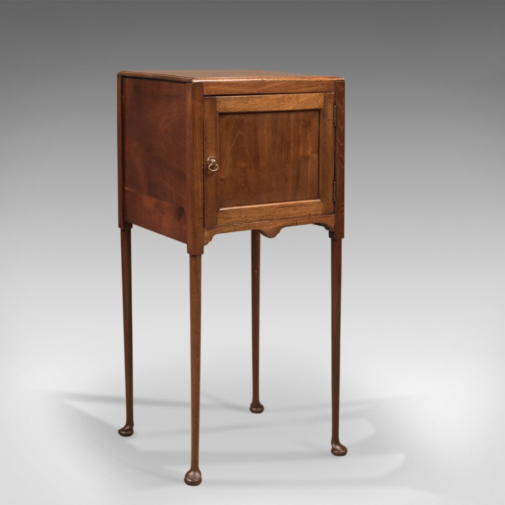 Antique Bedside Cabinet, Georgian Pot Cupboard Nightstand