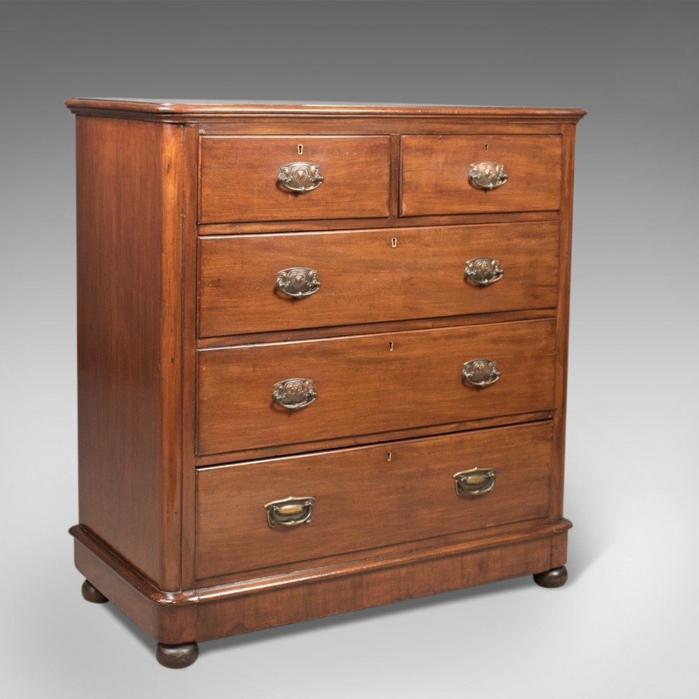 Antique Chest of Drawers, Victorian Mahogany c.1880