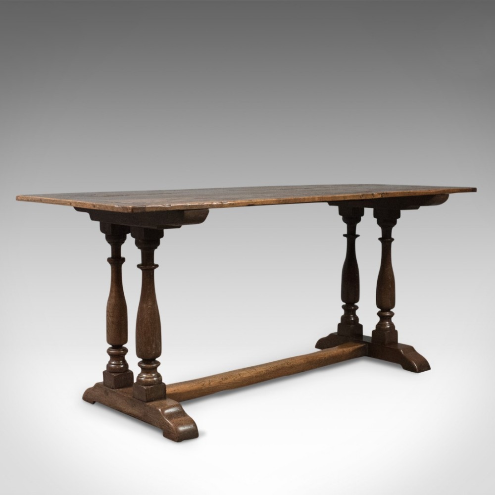 Antique Refectory Table, 17th Century and Later, English, Oak
