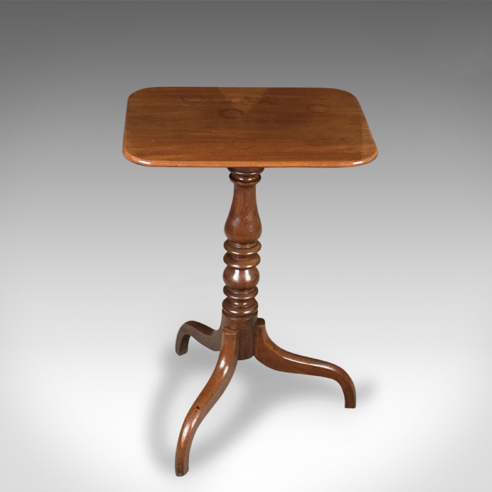 Antique Tilt Top Wine Table, Mahogany, English, Georgian, Early C19th