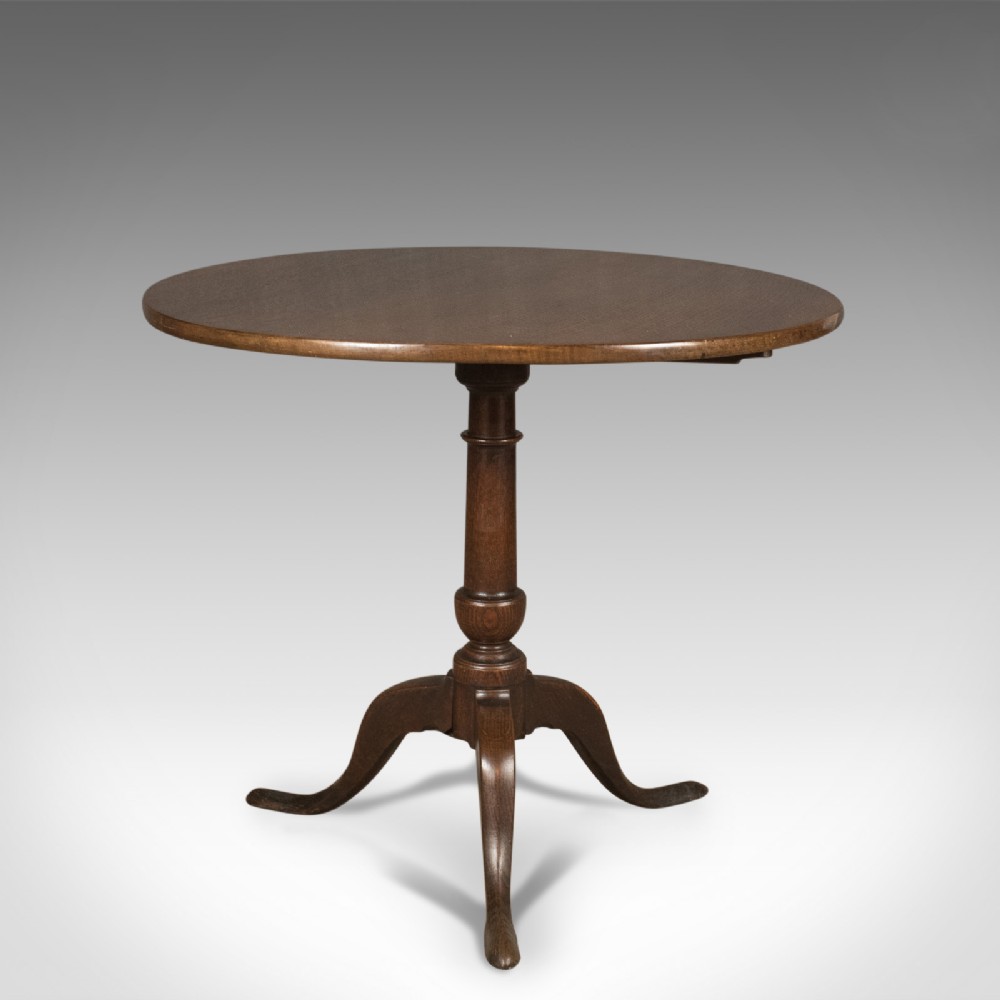 Antique Tilt Top Table, Georgian Oak c.1775