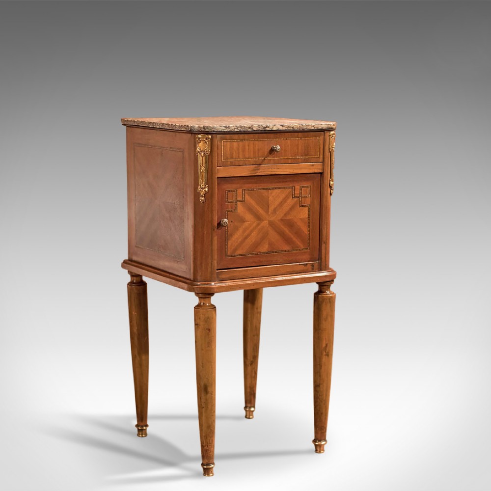 Antique Bedside Table, Mahogany Pot Cupboard, Nightstand c1900