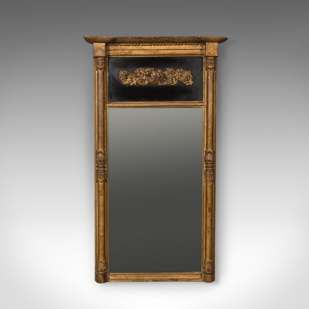 Regency Antique Pier Mirror in Giltwood & Gesso, Early 19th Century c.1820