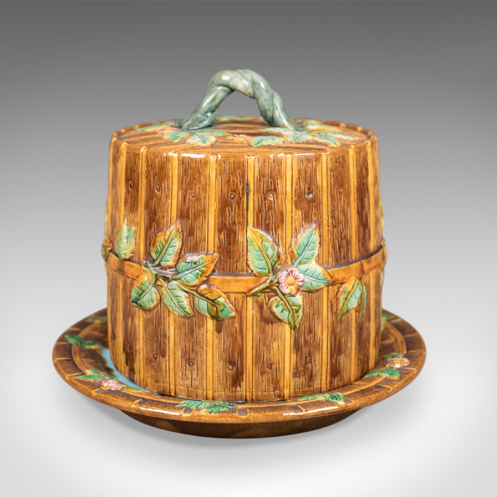 Interpretation of George Jones Majolica Cheese Keeper, 