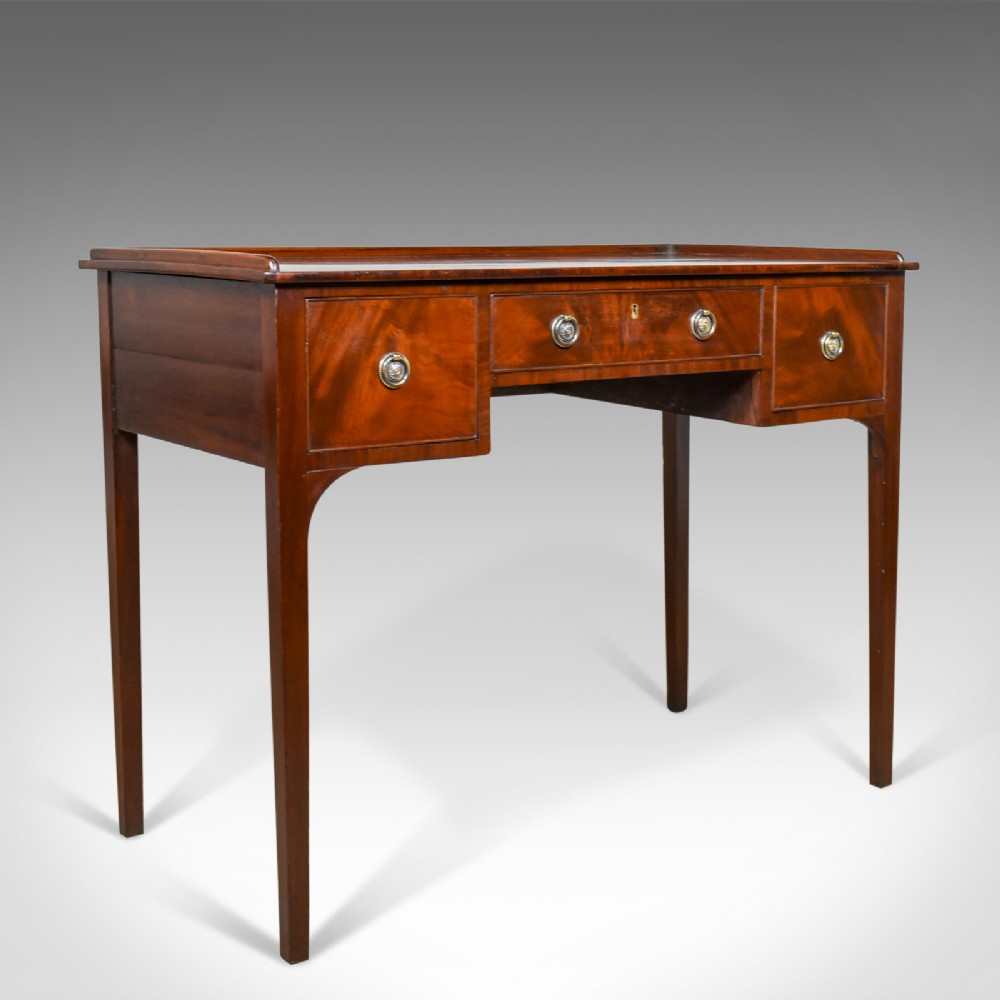 Antique Side Table, Mahogany, English, Writing, Late Georgian, Circa 1800