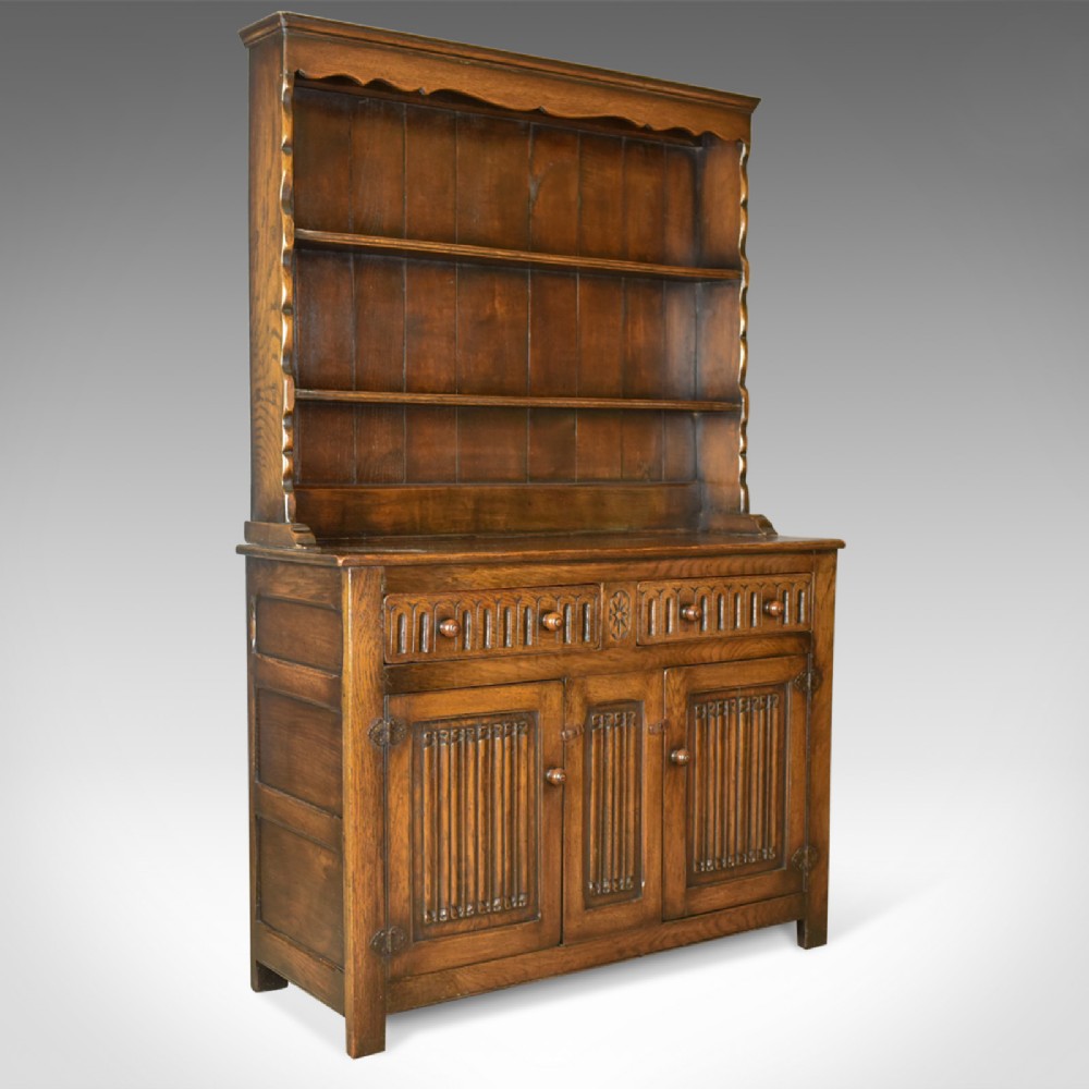 Antique Oak Dresser, English, Edwardian in 18th Century Taste, Circa 1910