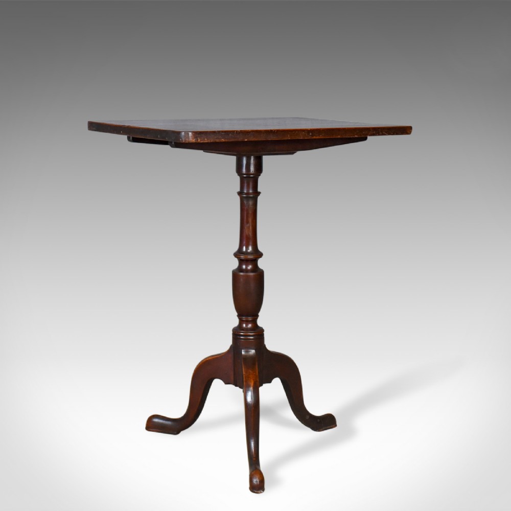 Antique Tilt Top Table, English, Late Georgian, Rectangular, Side, Circa 1800