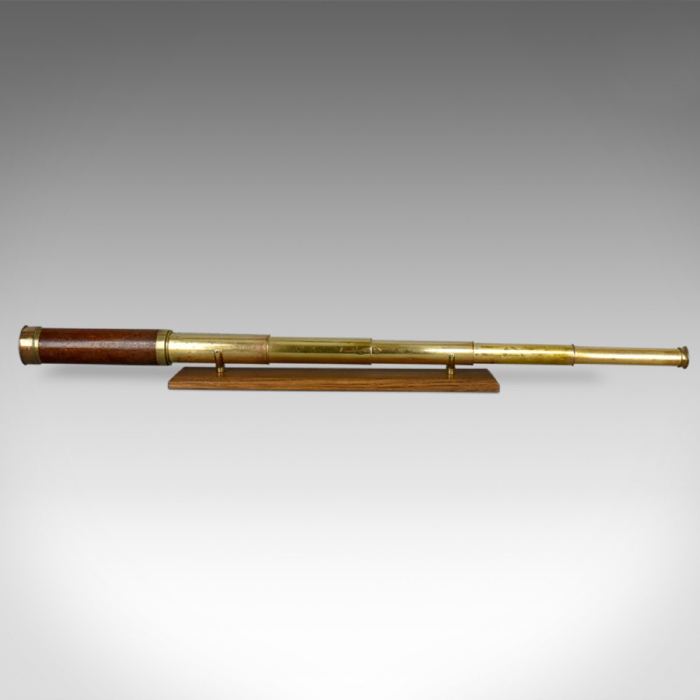 Antique Telescope, Five Draw Terrestrial Refractor, Banks of London Circa 1820