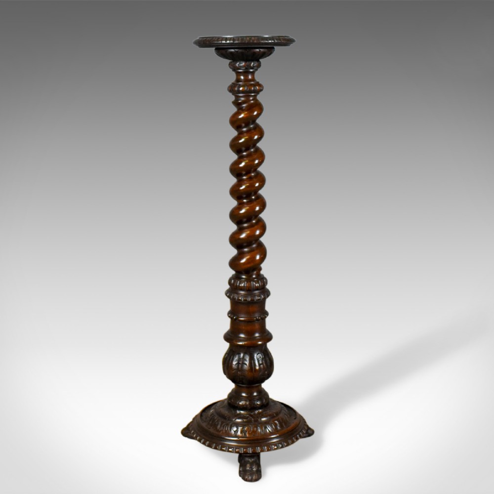 Antique Plant Stand, English, Victorian Torchere, Circa 1900