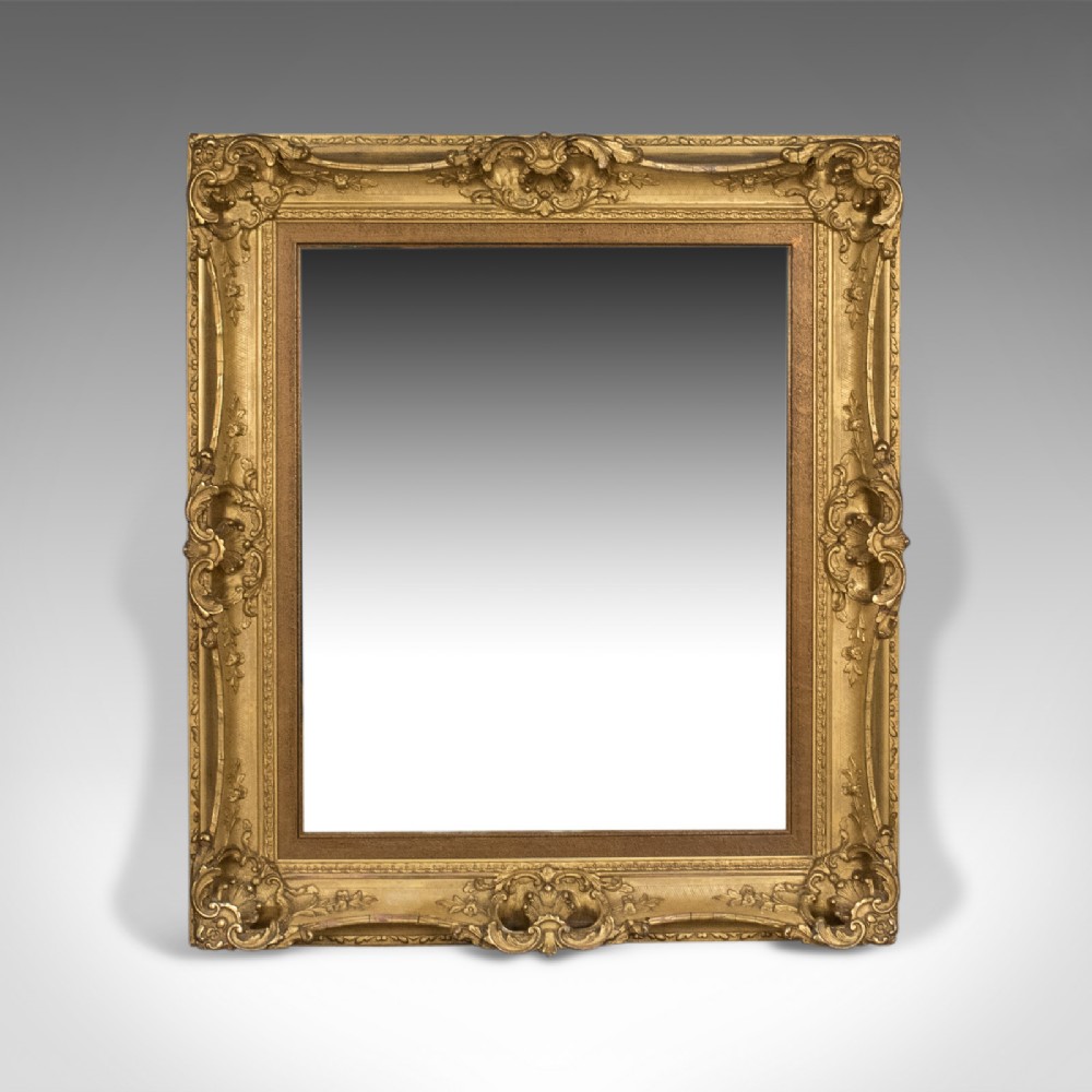 Antique Wall Mirror, English, Victorian, Picture Frame, 19th Century Circa 1900