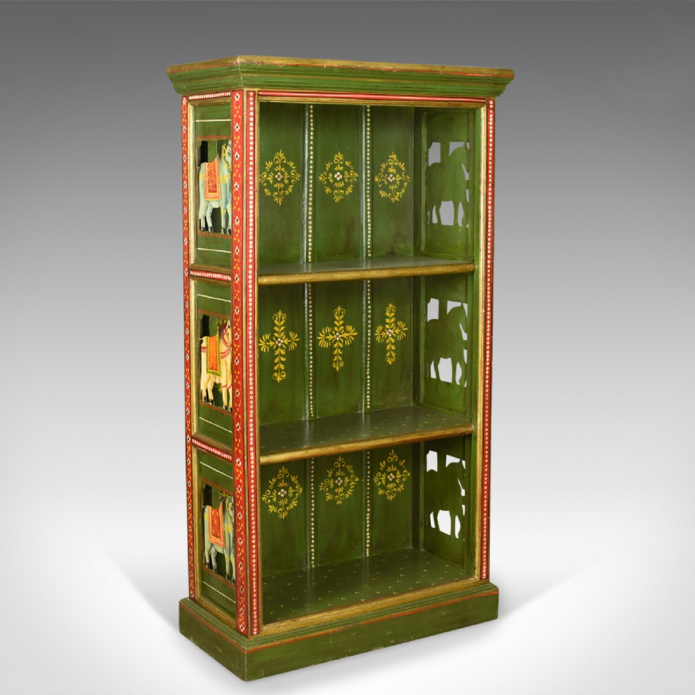 Antique Painted Bookcase, European, Scandinavian, Bookshelf Circa 1900