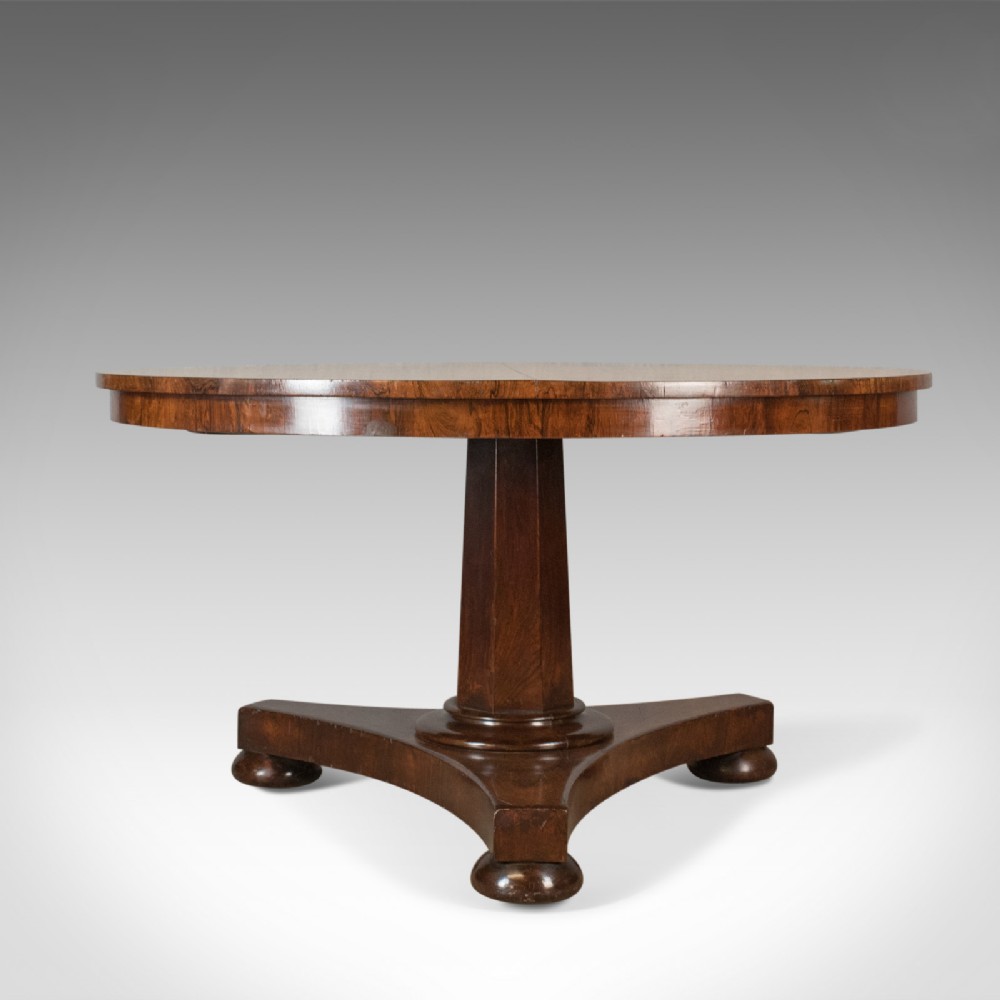 Antique Breakfast Table, English, Regency, Rosewood, Dining, Circa 1820