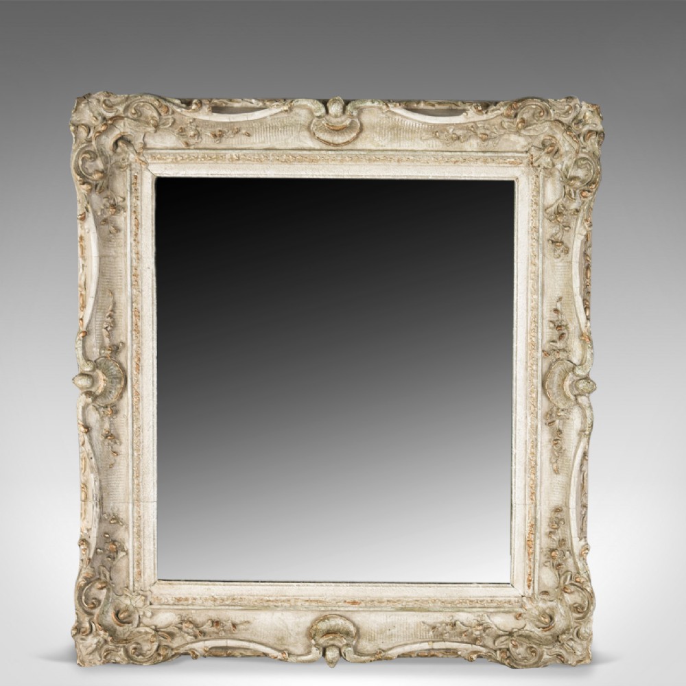 Antique Wall Mirror, Painted, English, Victorian, Mid-Sized Circa 1900