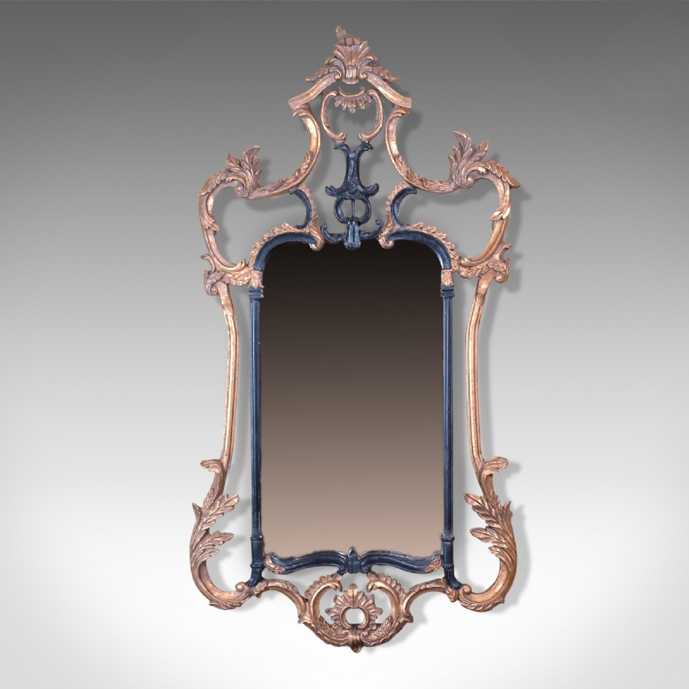 Large Antique Wall Mirror, Victorian, Classical Revival, Metal, Giltwood, Gesso