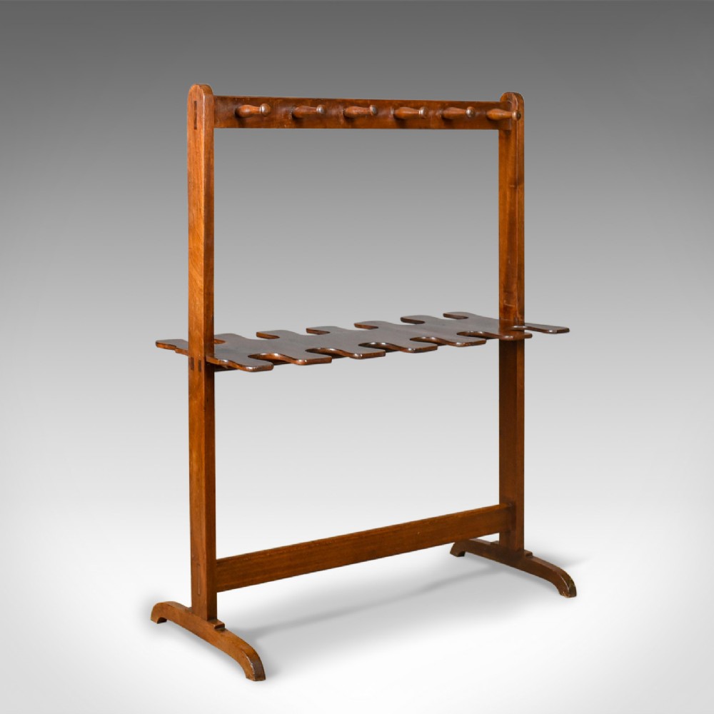 Antique Boot Rack, Welsh, Victorian, Riding Crop Stand, Mahogany, Circa 1890