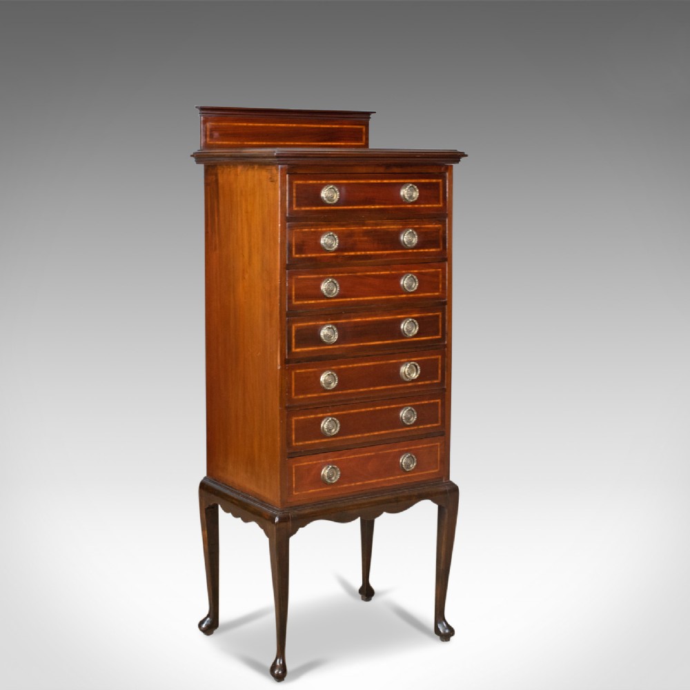 Antique Music Cabinet, Maggs & Co, Clifton, Edwardian, Mahogany, Circa 1910