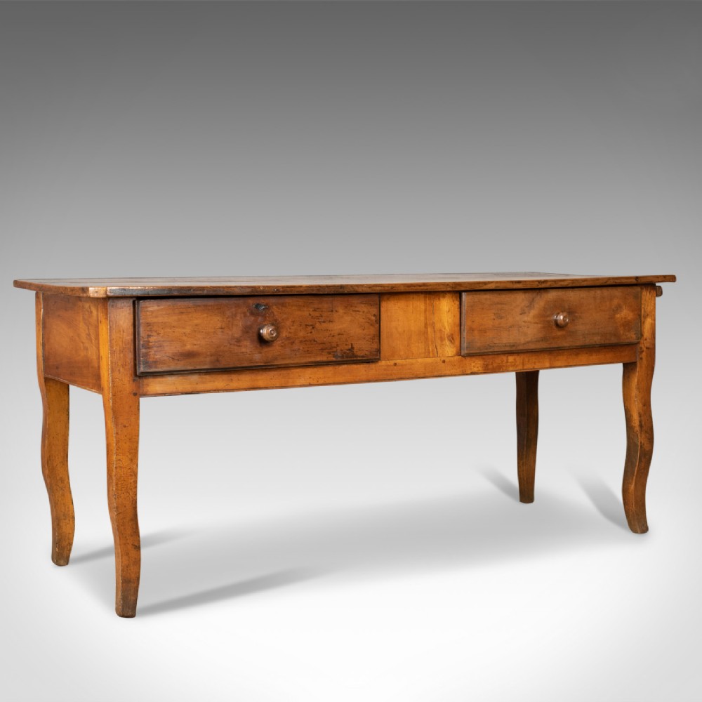 Antique Boulangerie Table, French, Country Kitchen, Bakery, Fruitwood Circa 1800