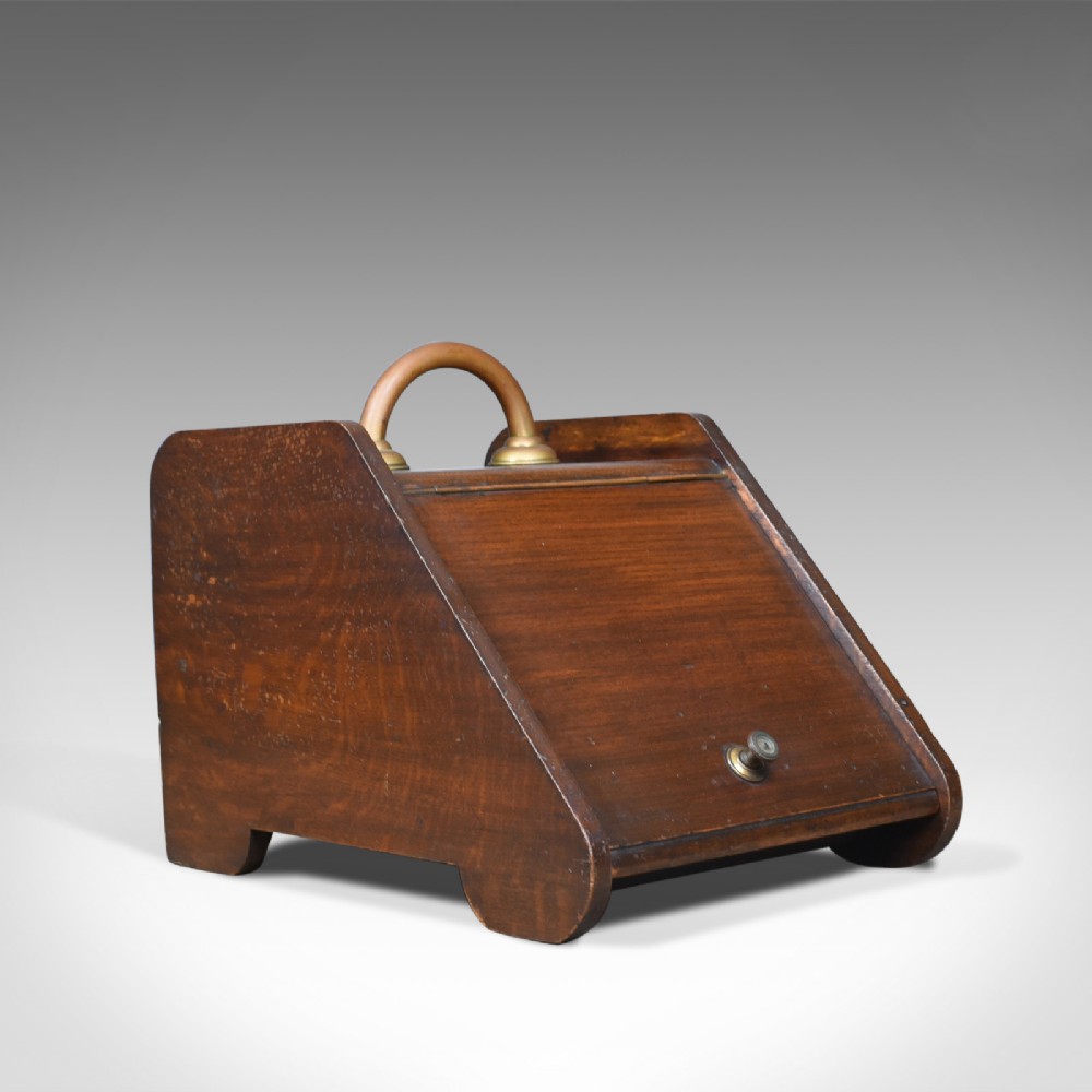 Large Antique Log Bin, Coal Purdonium, Edwardian, Fireside, Circa 1910
