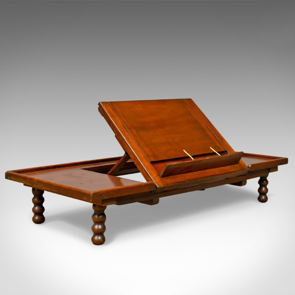 Adjustable Antique Reading Table, John Carter, Victorian, Mahogany Lectern c1890