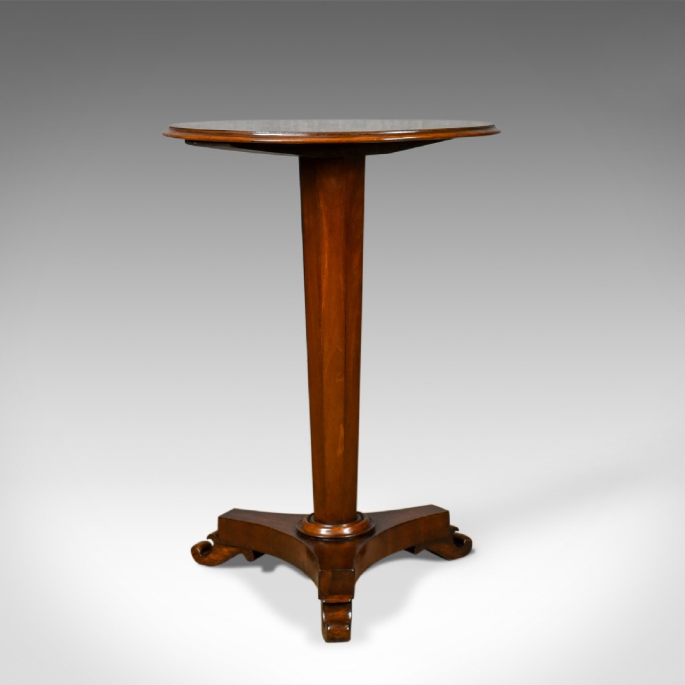 Antique Wine Table, English, Regency, Mahogany, Tripod, Side, Circa 1830