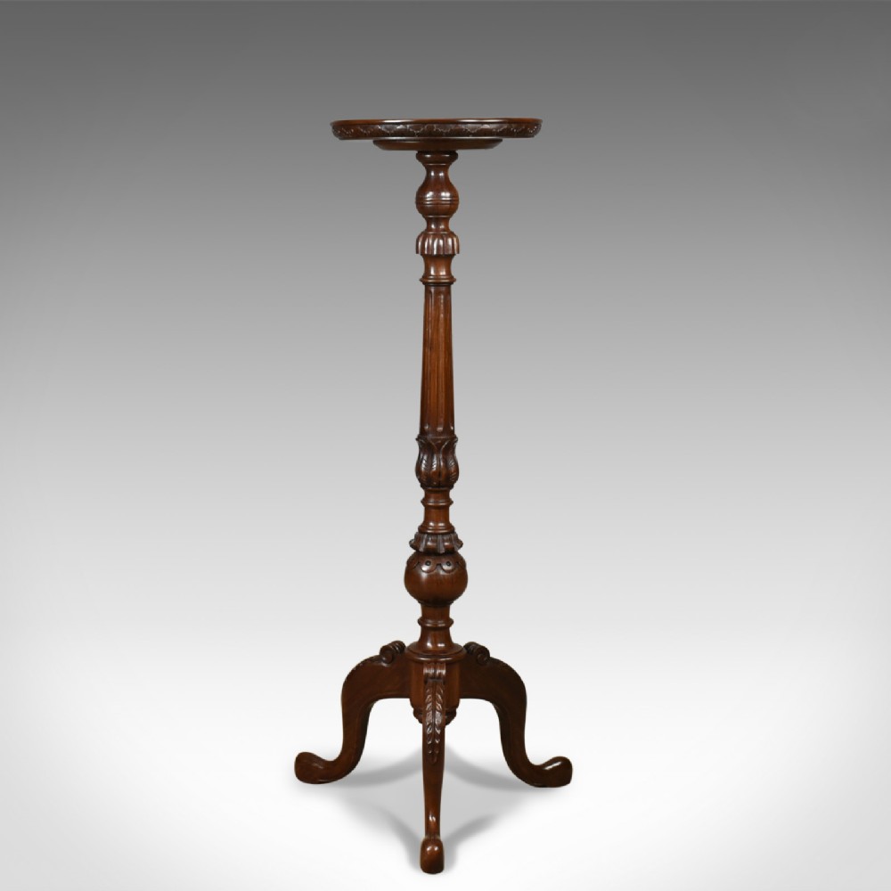 Antique Torchere, English, Edwardian, Plant Stand, Mahogany, Circa 1910