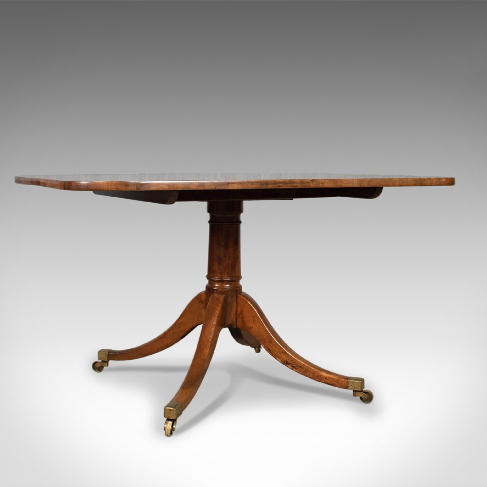 Antique Breakfast Table, English, Regency, Mahogany, Tilt-Top, Dining Circa 1820