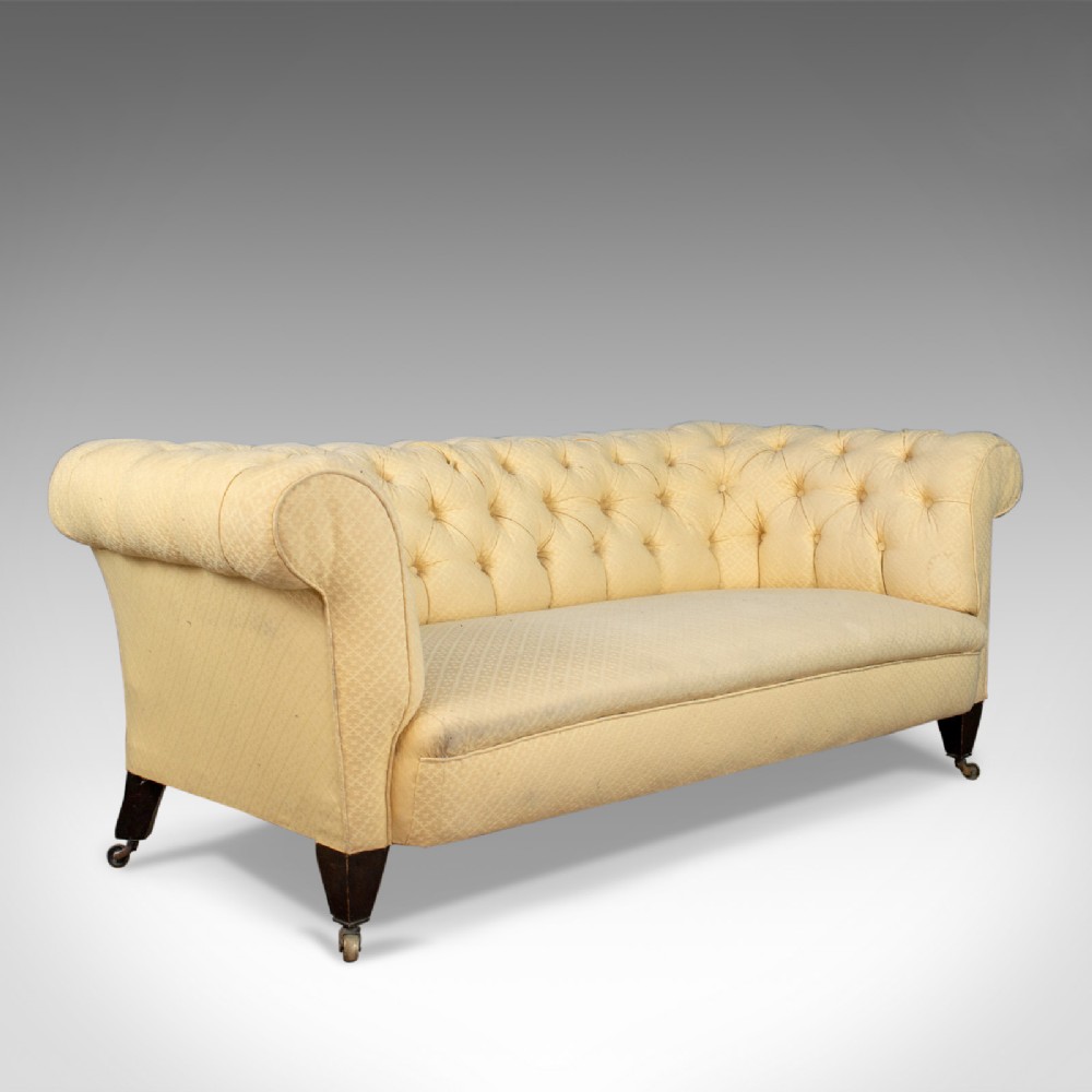 Antique Chesterfield Sofa, English, Victorian, 3 Seater Settee, C19th Circa 1890