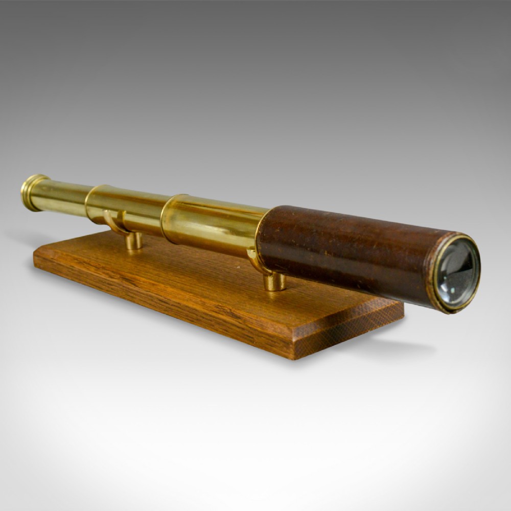 Antique Telescope, 3 Draw, Pocket Refractor, Broadhurst Clarkson, 20th Century