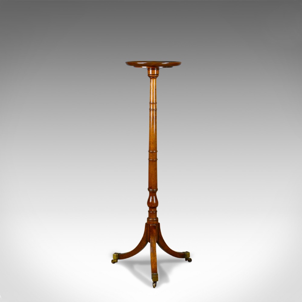 Antique Plant Stand, English, Regency, Torchere, Mahogany, Circa 1810