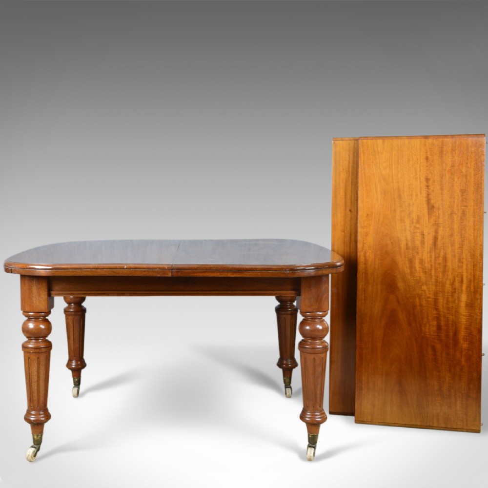 Antique Dining Table, English, Mahogany, Victorian, Extending, Seats 10, c.1860