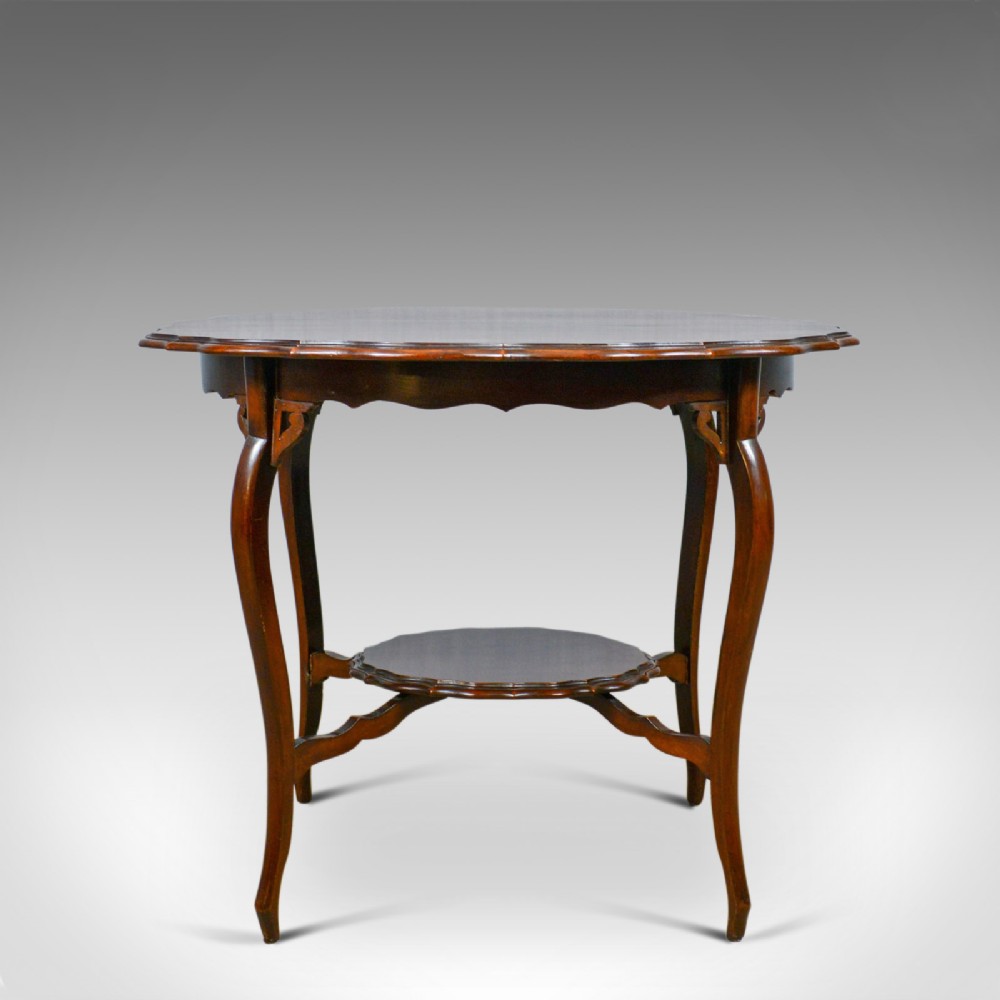 Antique Centre Table, English, Victorian, Mahogany, Two Tier, C19th, Circa 1890