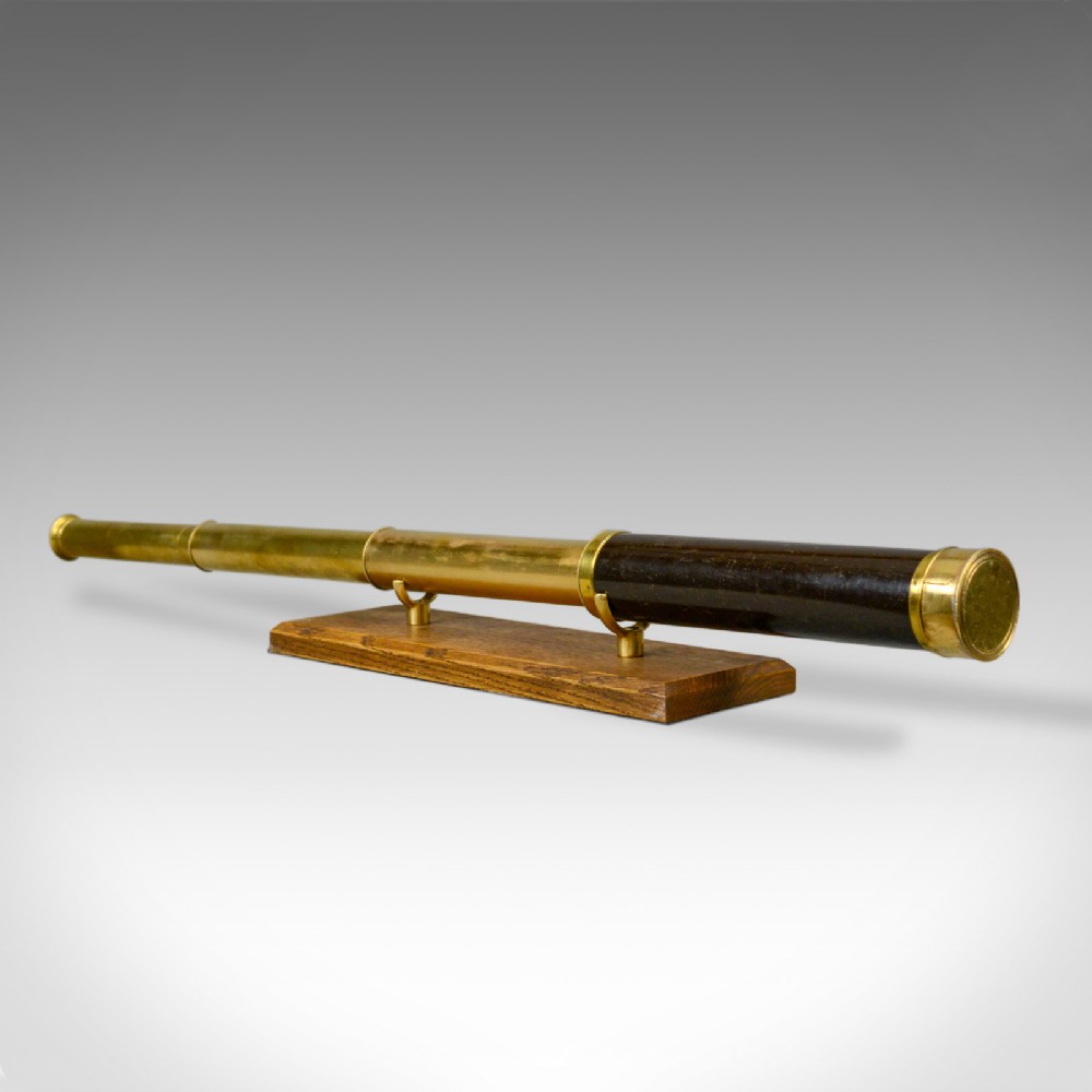 Antique Telescope, 3 Draw, Pocket Refractor, Dollond London, Mid 19th Century