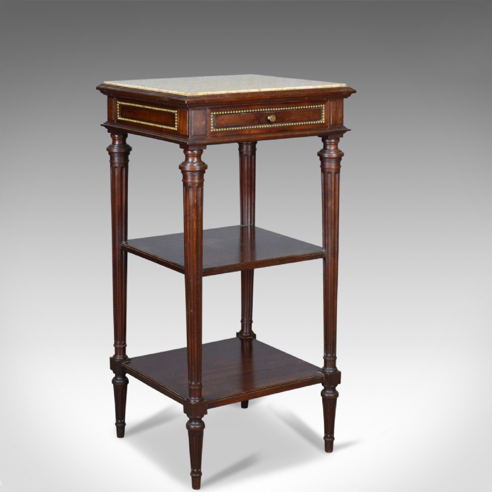 Antique French Bedside Table, Louis XVI Taste, Constantin Potheau Circa 1910