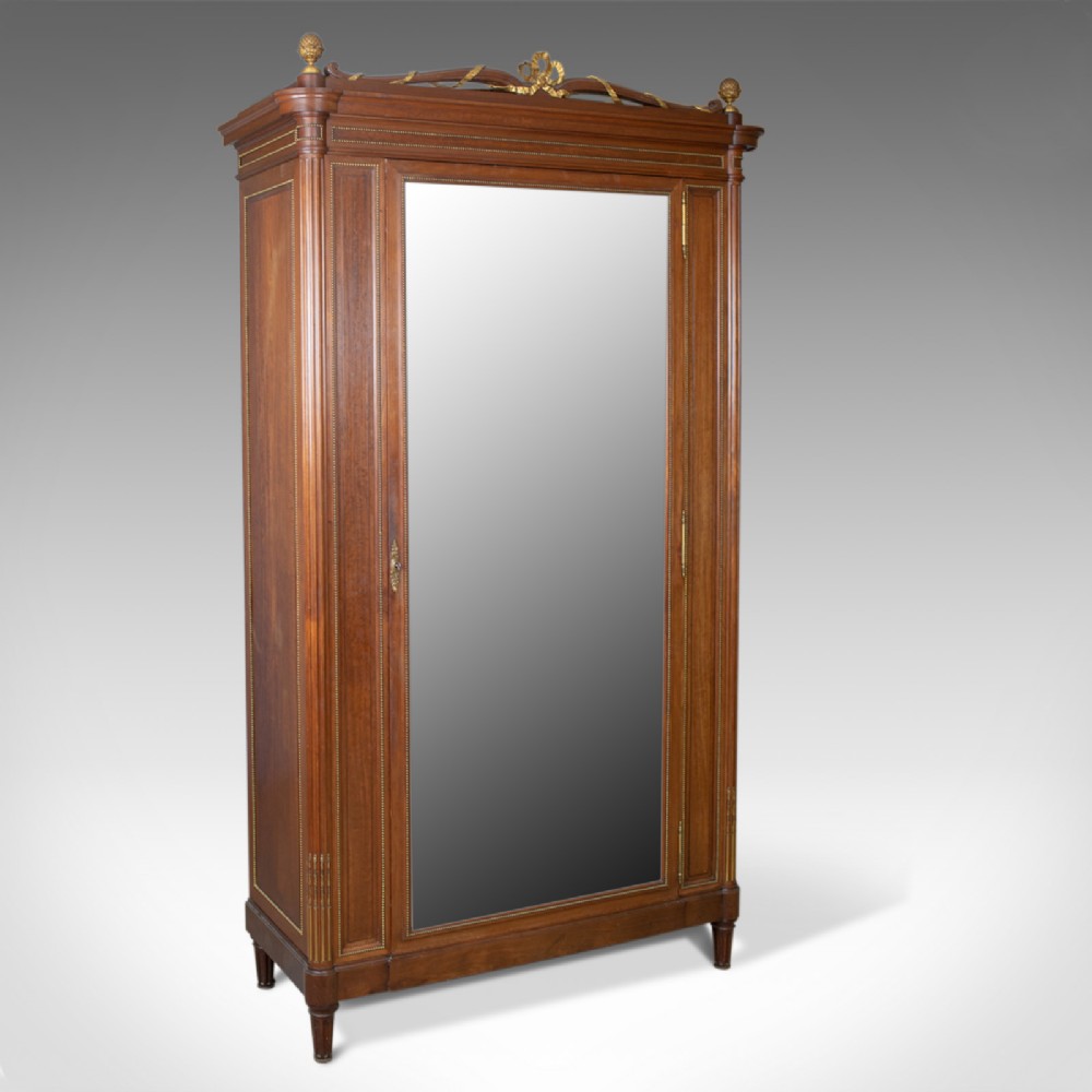 Tall Antique Wardrobe, French, Louis XVI Taste, Constantin Potheau Circa 1910