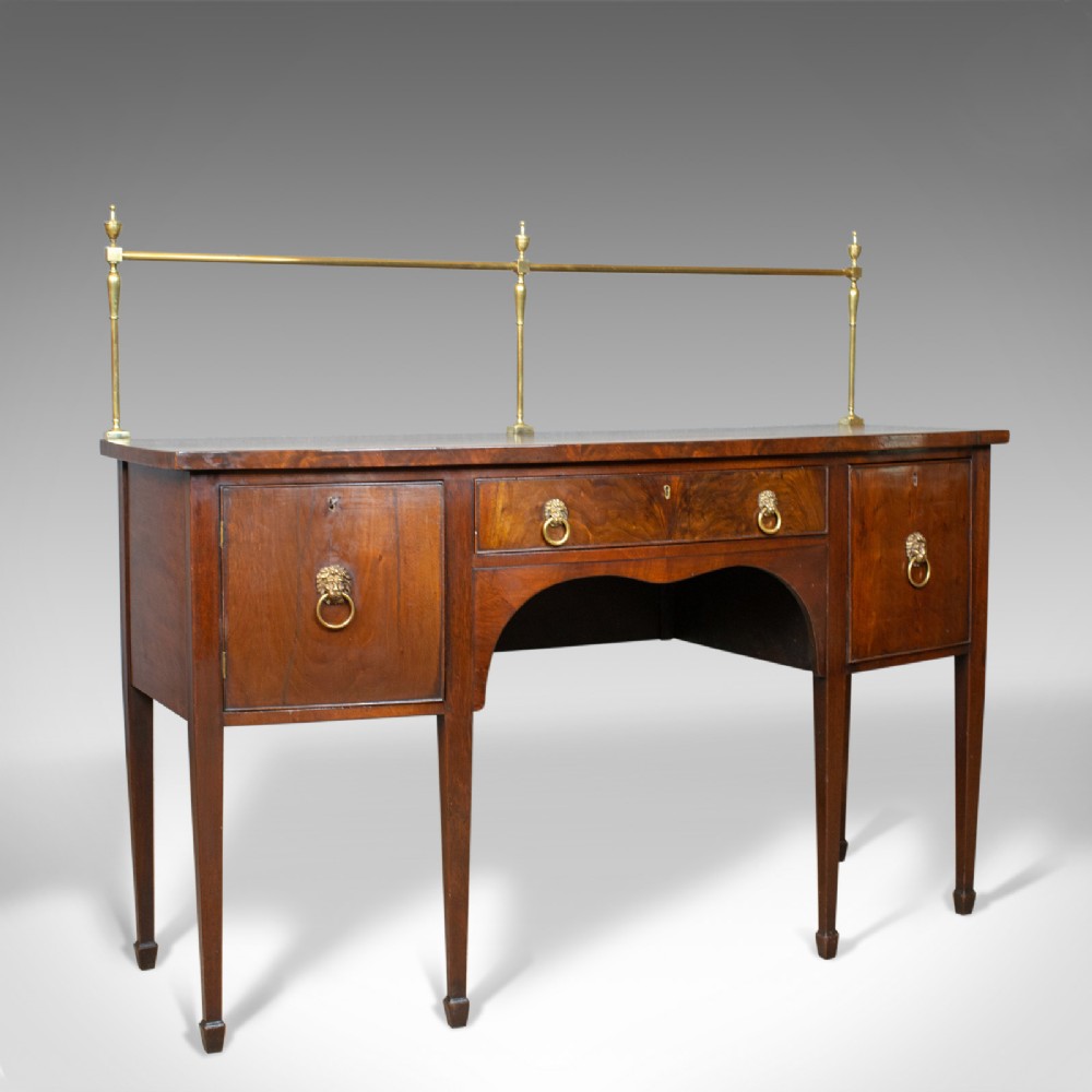Antique Sideboard, English, Regency, Server, Mahogany, 19th Century, Circa 1830